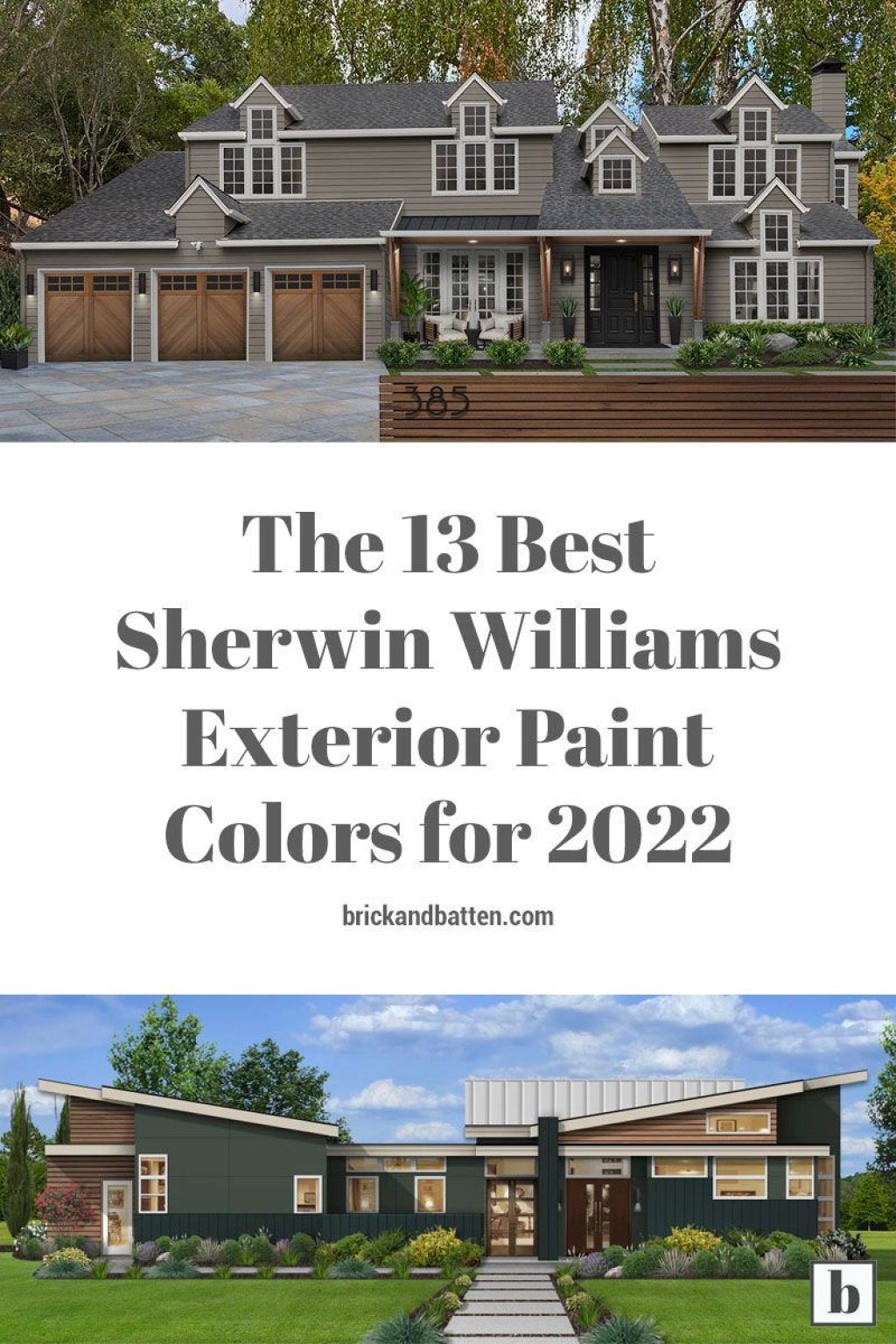Picture of: Best Sherwin Williams Exterior Paint Colors   brick&batten