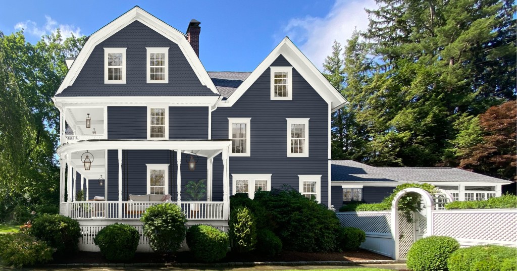 Picture of: Blue Exterior House Colors We Love – brick&batten