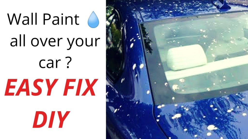 Picture of: How to Remove Paint Drops On The Car  Easy Fix  [Car Detailing DIY]