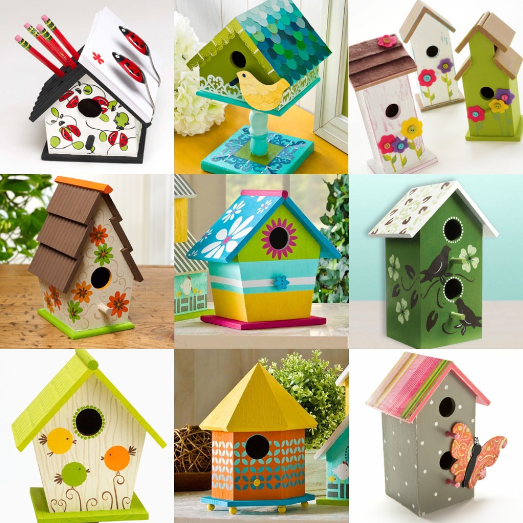 Picture of: Painted Birdhouses: + Different Ways! – Mod Podge Rocks